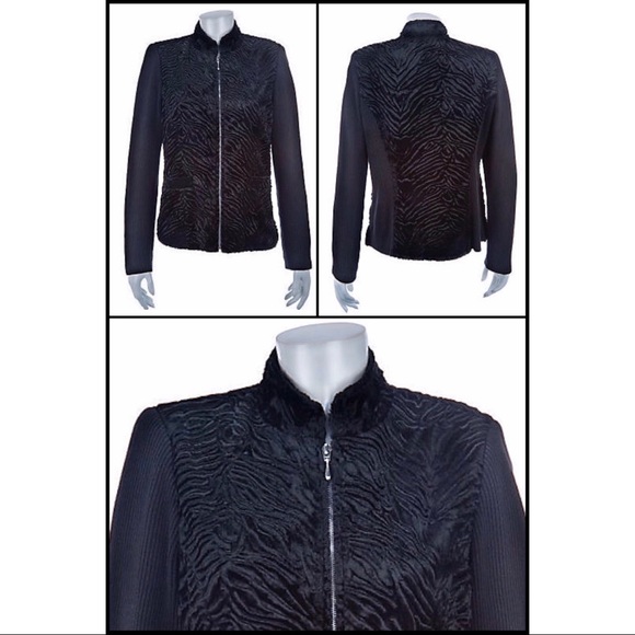 ❌SOLD❌Linea Faux Fur Jacket with Rib Detail 2X NEW - Picture 6 of 8